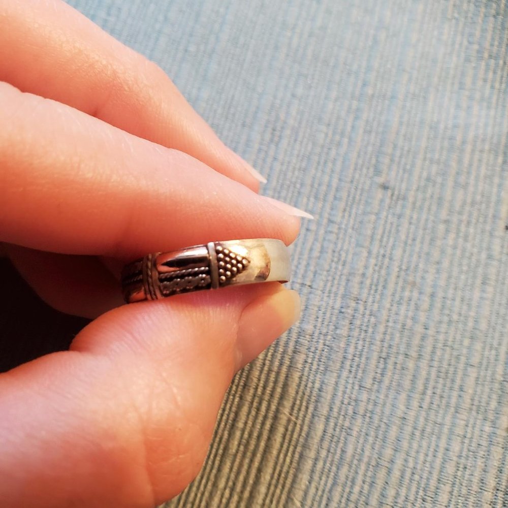 Two tone Silver/Copper ring - Picture 3 of 3